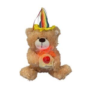Walmart 13" Happy Birthday Singing Bear Plush with Moving Parts Fan Light Up